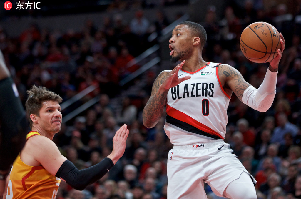 利记-爵士擒下开拓者取得胜利